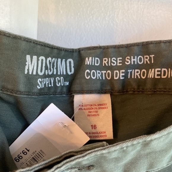 Mossimo mid rise olive green cargo short - Picture 4 of 7